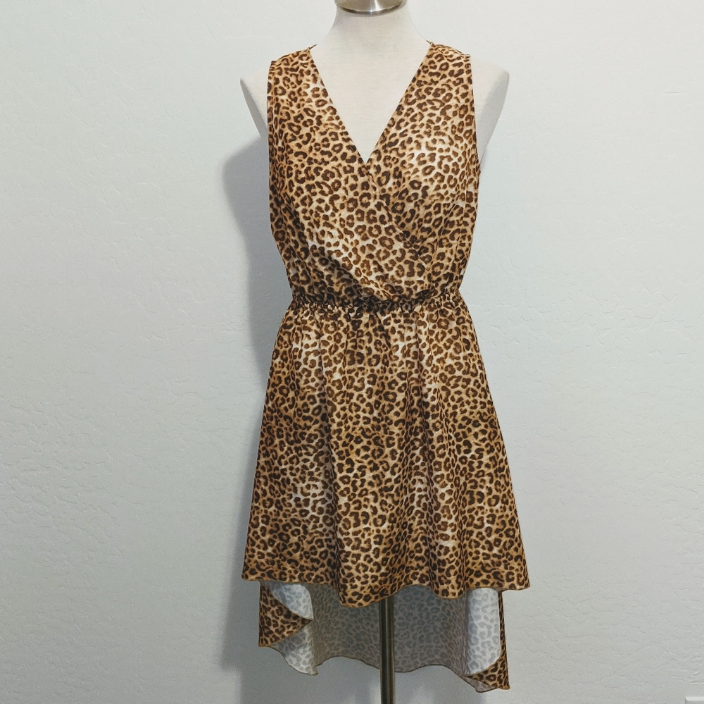 Kardashian Kollection Leopard Cheetah Print Dress